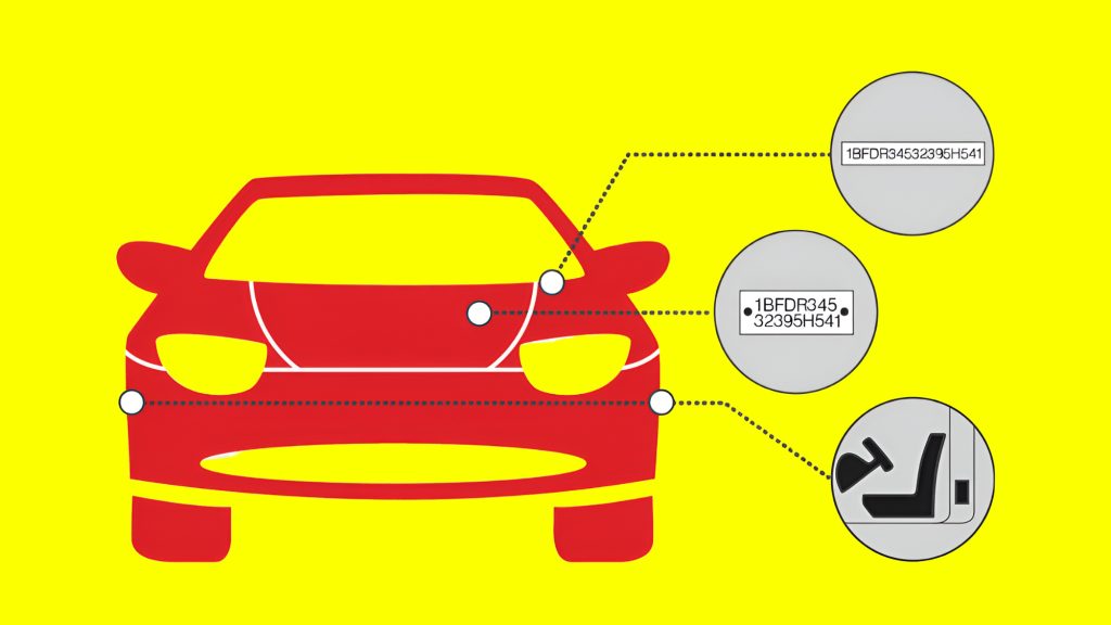 Cuál es y dónde ver el número de VIN de un auto