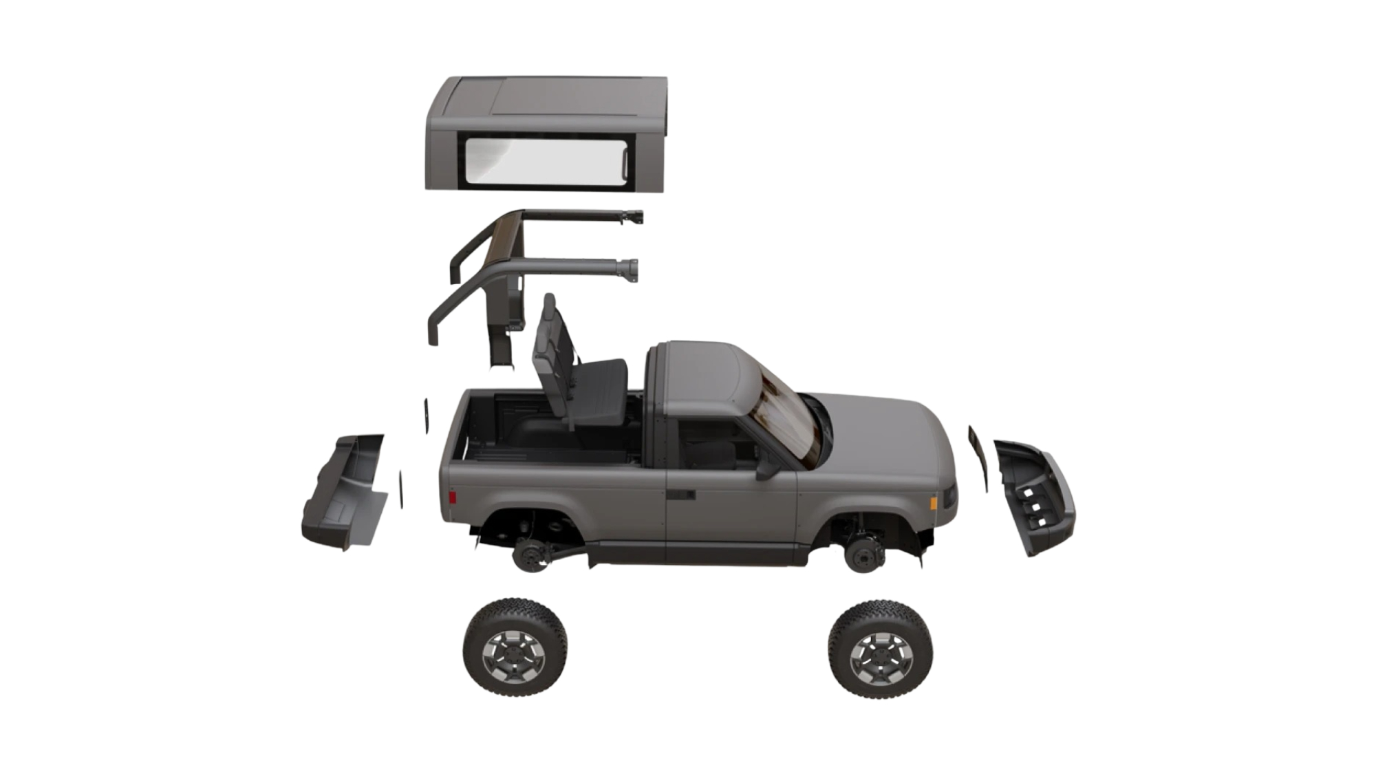 Slate La camioneta eléctrica que es pickup y SUV a la vez