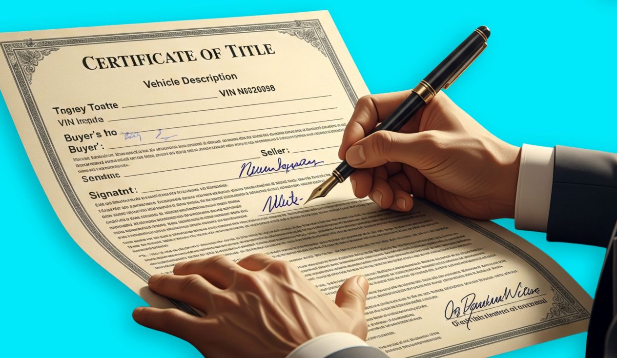 Cómo y dónde se firma un título de carro para venderlo