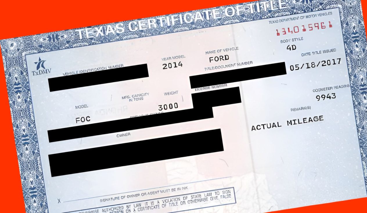 Cuánto cuesta hacer cambio de título de carro en Texas