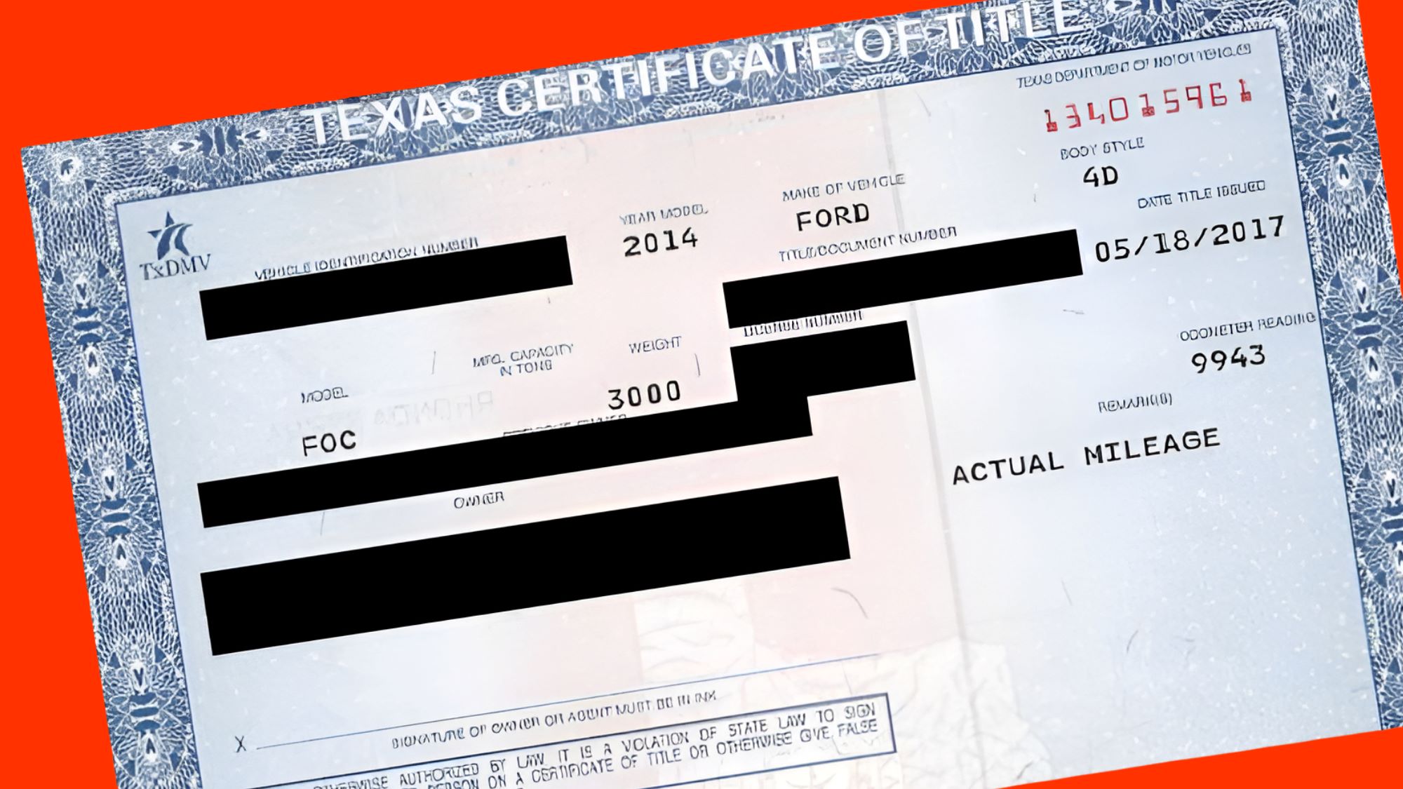 Cuánto cuesta hacer cambio de título de carro en Texas