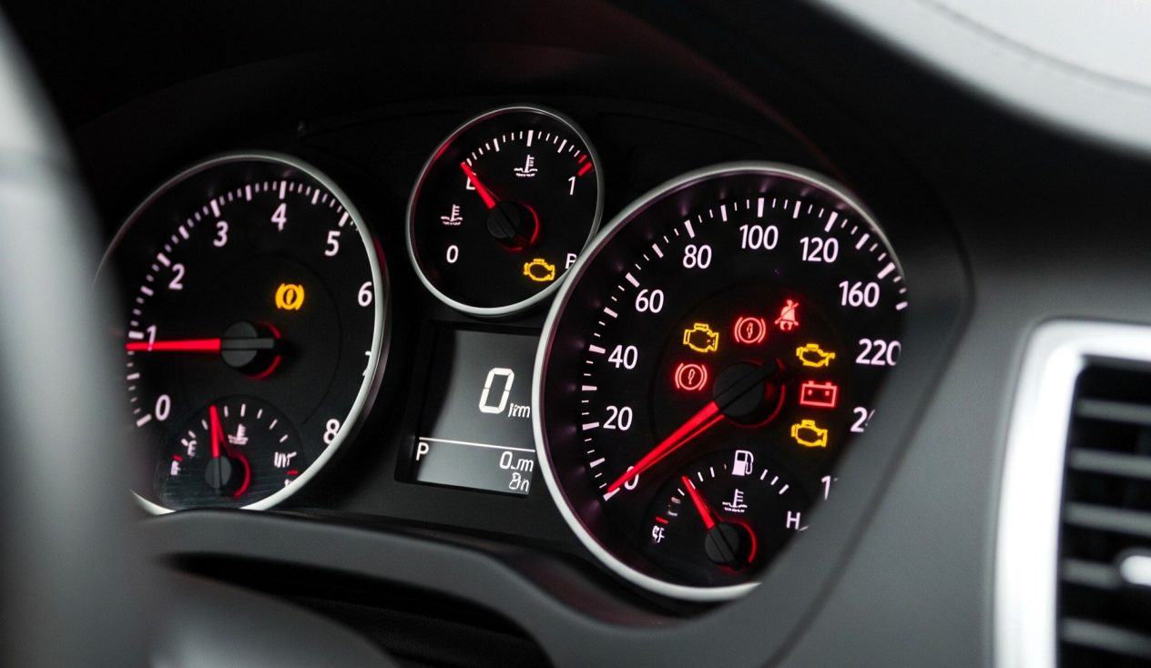 Señales en el tablero del carro