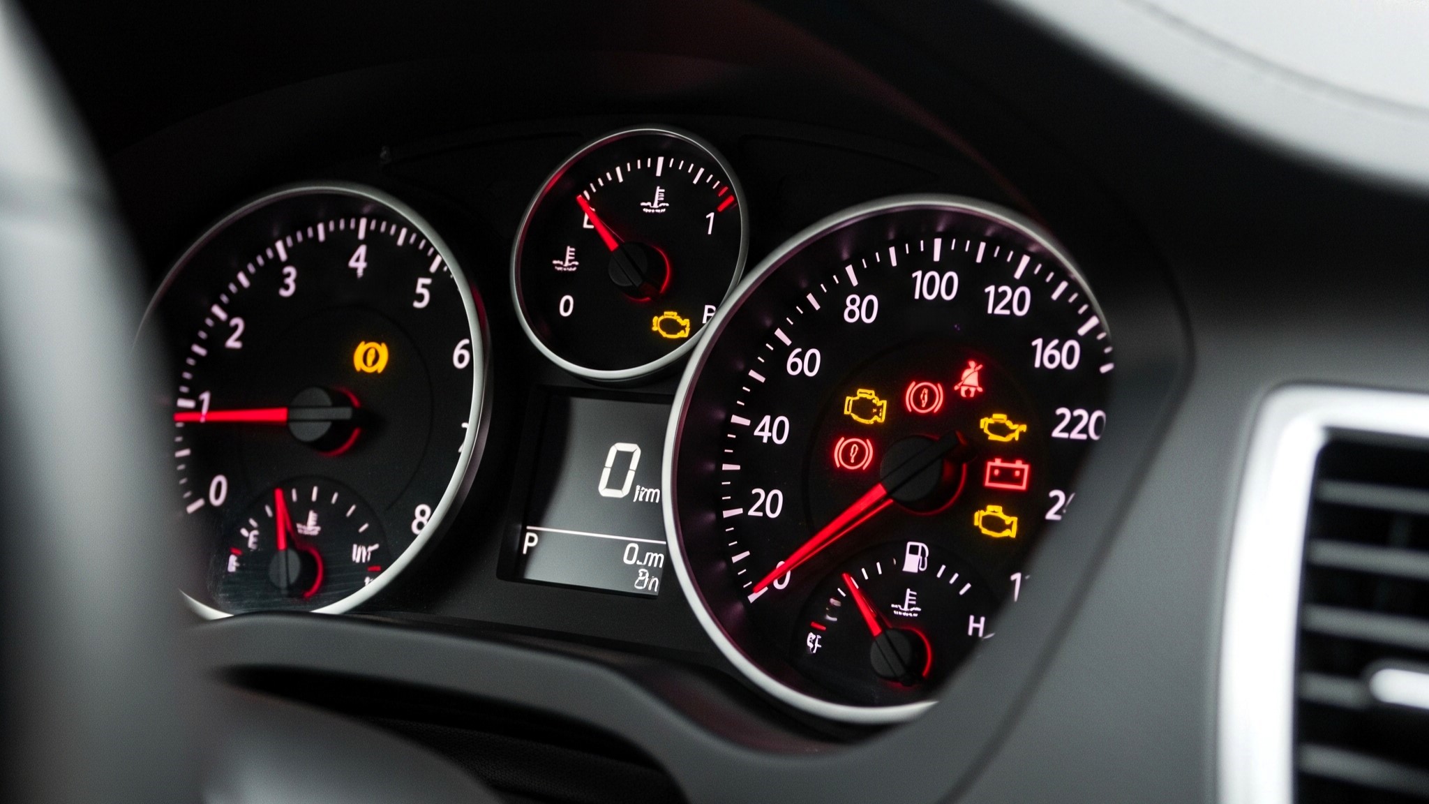 Señales en el tablero del carro