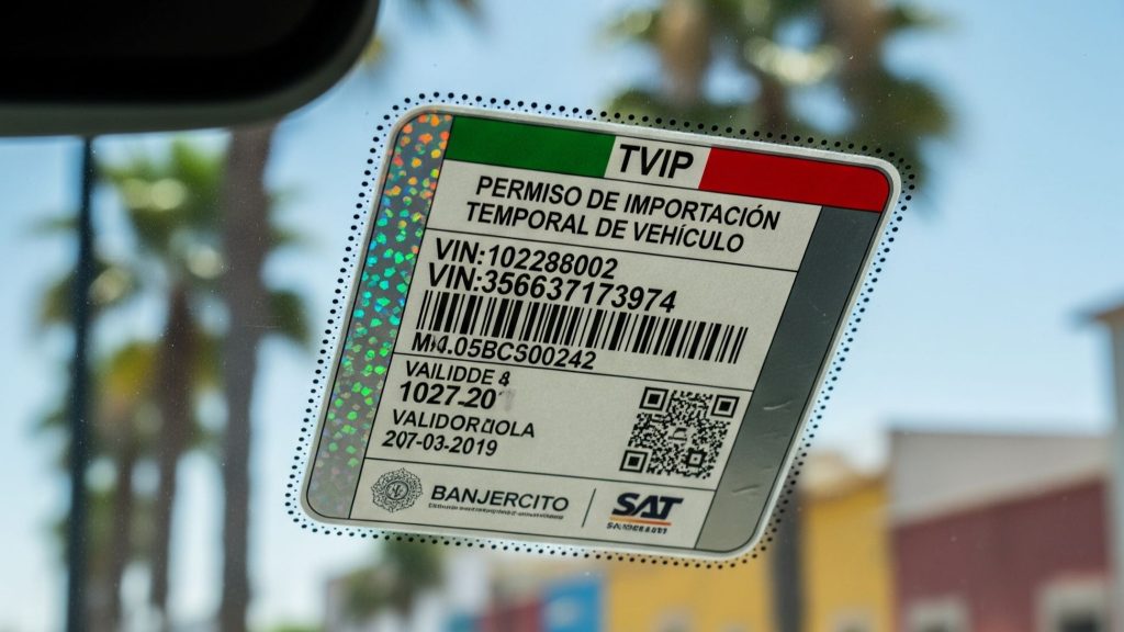 Permiso para viajar a México en carro americano