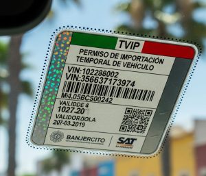 Permiso para viajar a México en carro americano