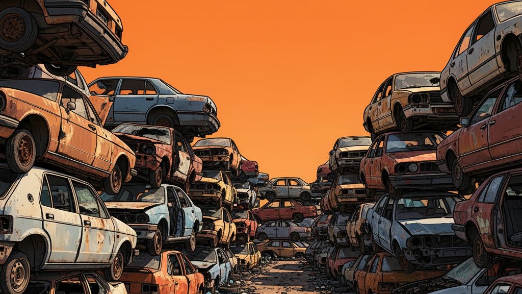 ¿Vale la pena comprar un auto en un yonke de carros chocados?