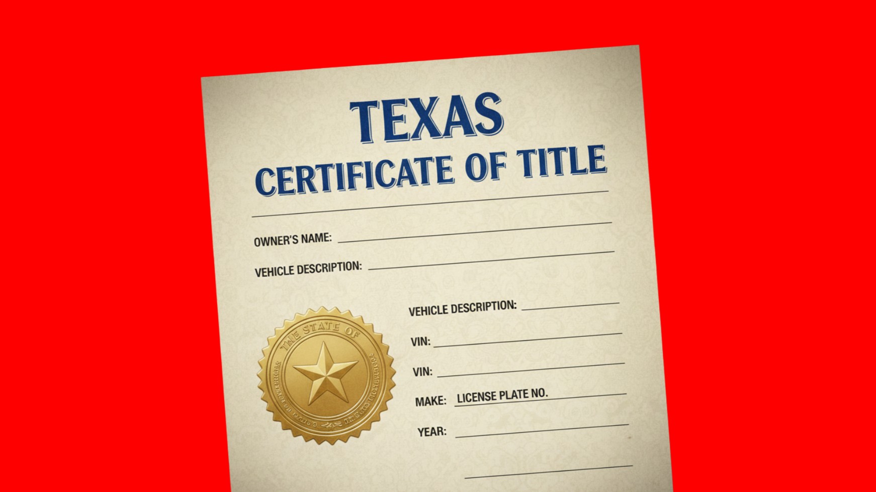 Costos y requisitos para cambiar de nombre un carro en Texas