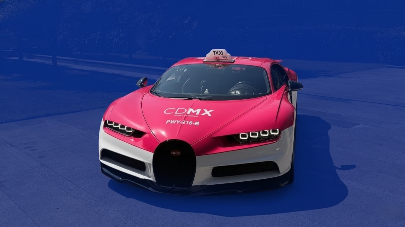 El taxi más rápido del mundo está en México: el Bugatti de Don Huayra