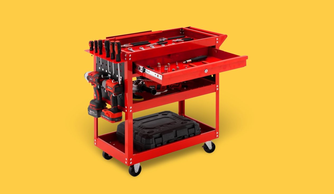 Mejor carro de herramientas el acero y las ruedas son clave