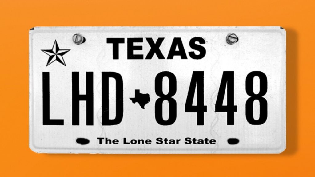 Placa personalizada en Florida y Texas