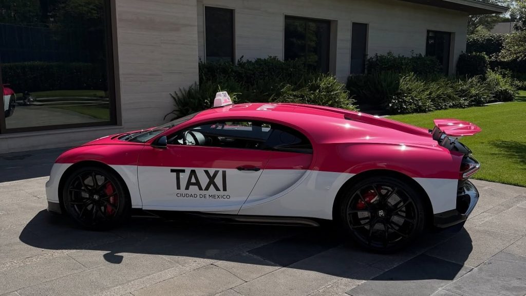 El taxi más rápido del mundo está en México el Bugatti de Don Huayra