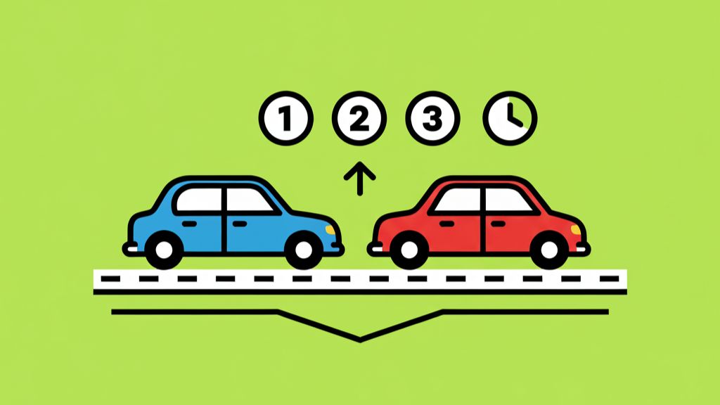 regla de los 3 segundos al conducir