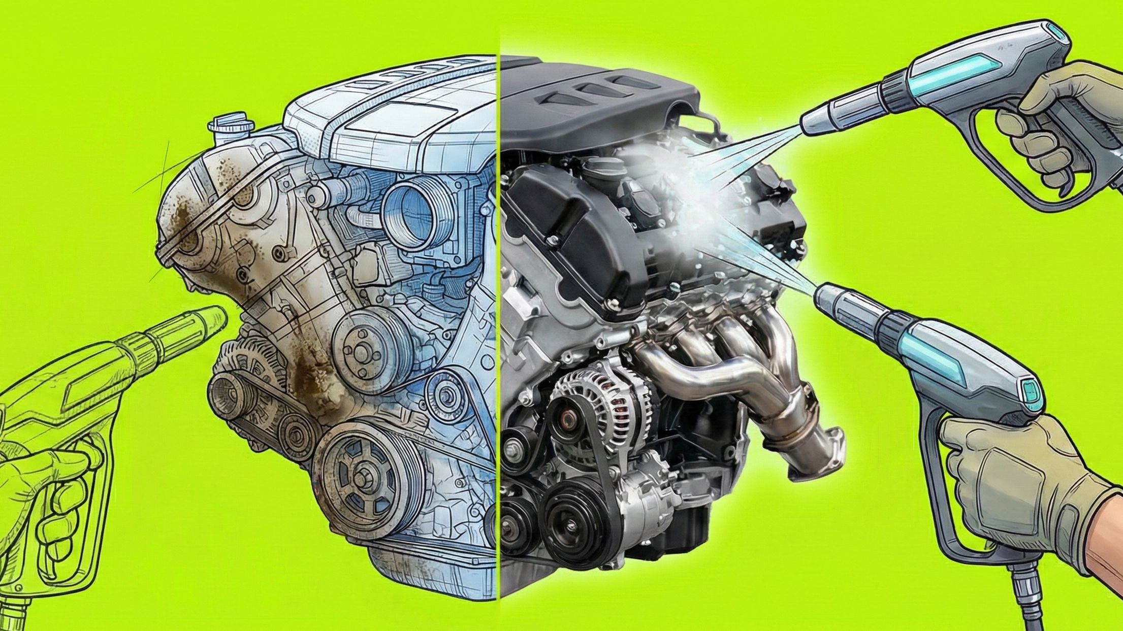 Líquido para limpiar motor de carro: Cómo usarlo sin destruir la electrónica